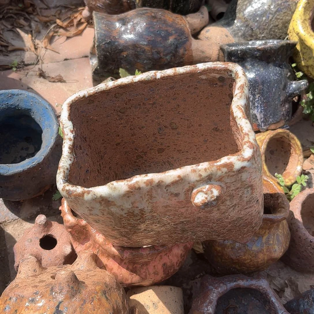 泥塑关*古镇炻陶花盆