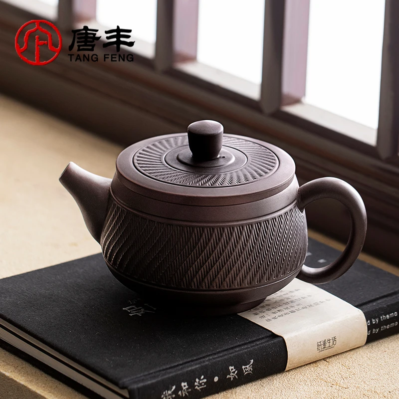 唐丰紫陶汉瓦壶家用中式高档泡茶专用建水茶壶2026新款茶壶创意