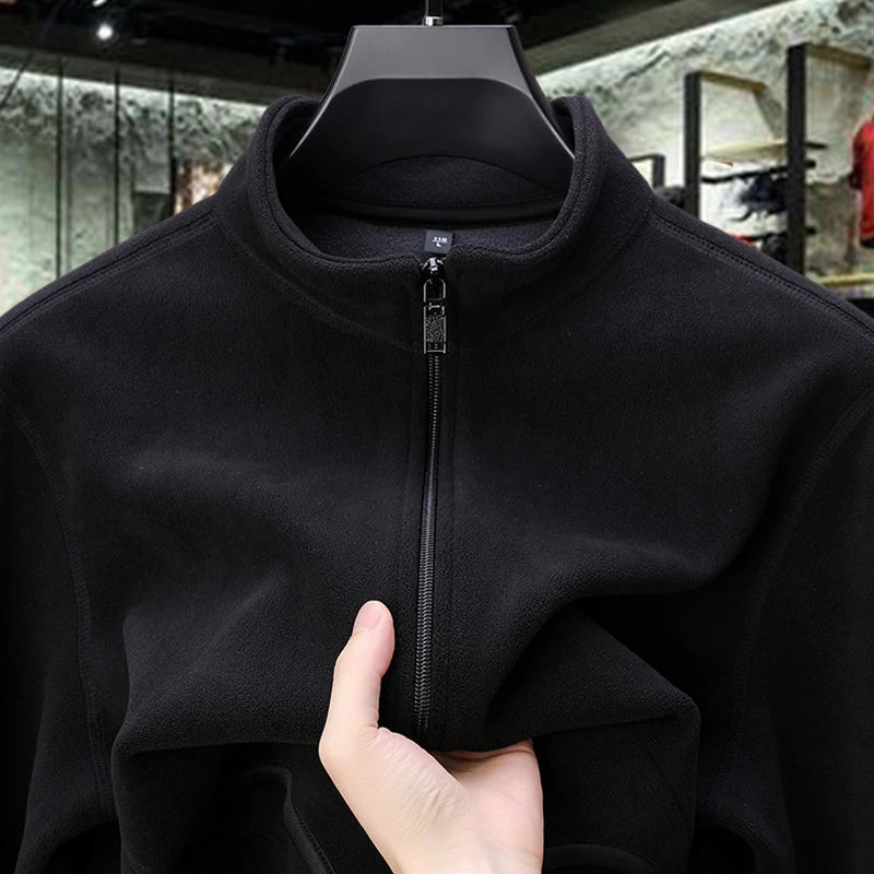 【奥特专区 限购2单】男士秋冬立领摇粒绒外套时尚休闲户外保暖衣