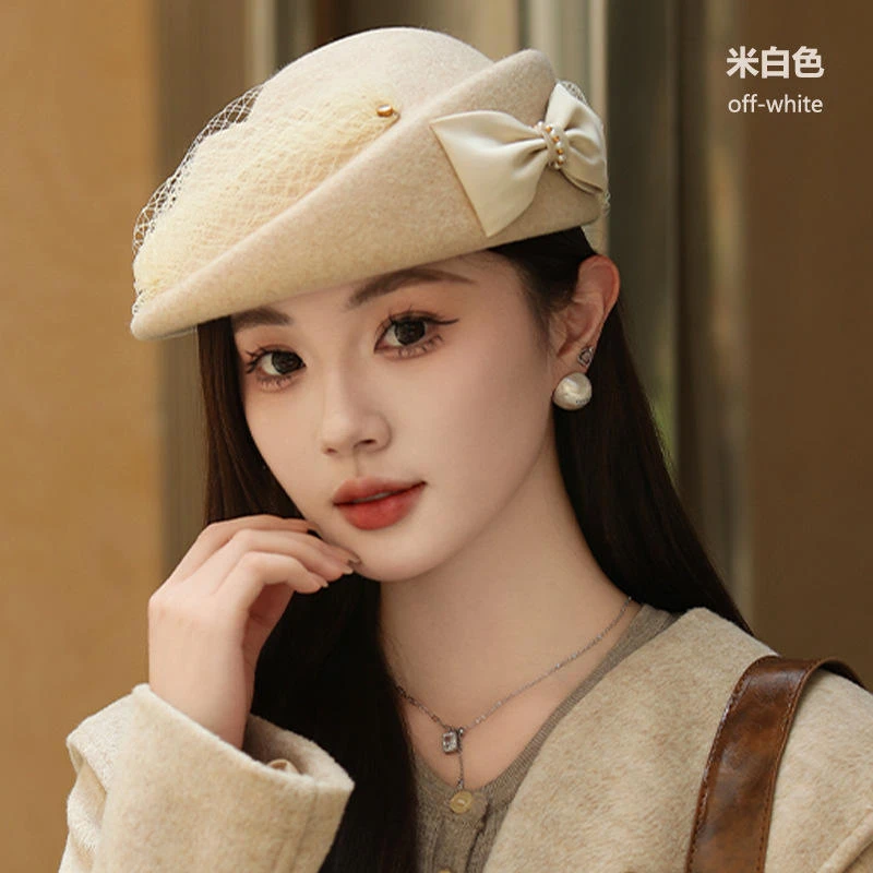 贝雷帽女款2025新款爆款洋气大头围显脸小时髦减龄帽子秋冬八角帽
