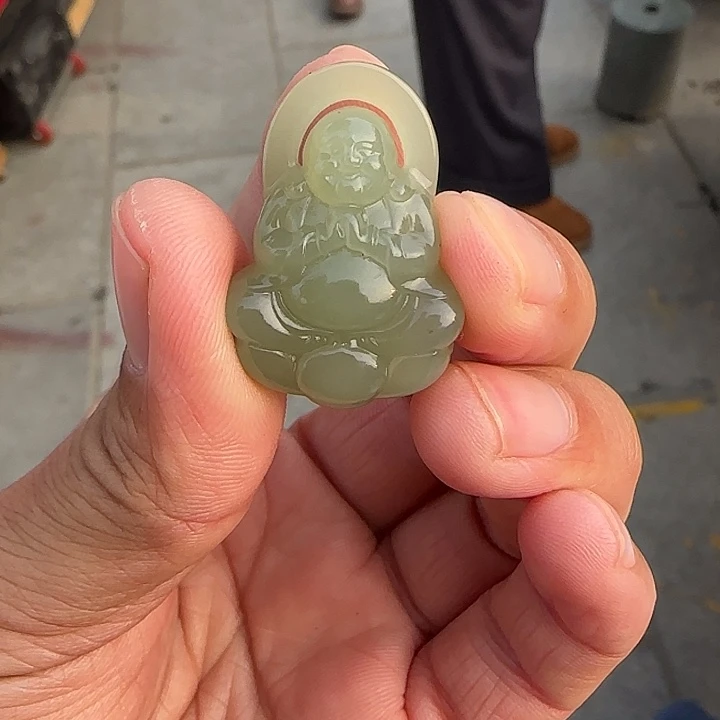 和田玉颈饰未镶嵌卡33