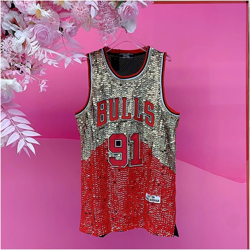 A2279欧美设计师2025夏季新款重工刺绣亮片字母拼色休闲球服背心