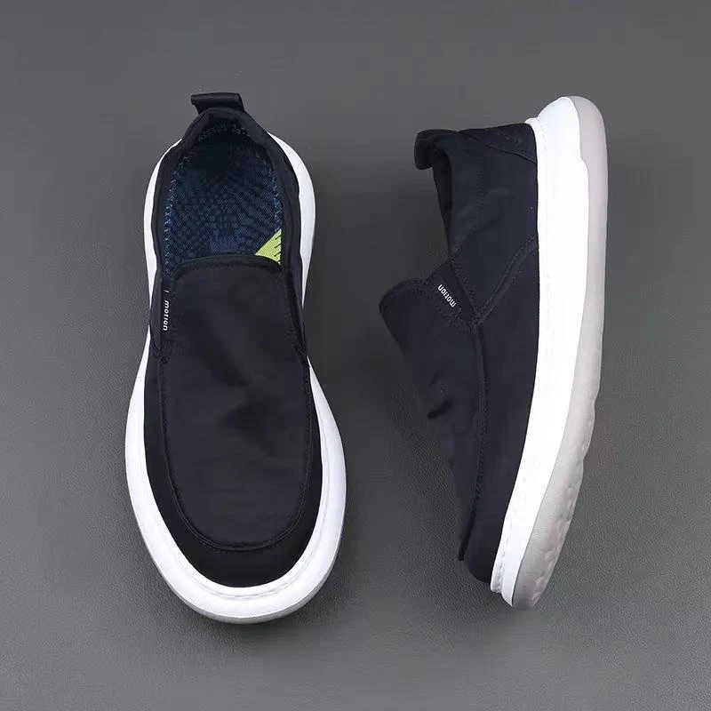 男鞋夏季透气一蹬懒人鞋休闲百搭帆布鞋春夏布鞋男款2025新款爆款