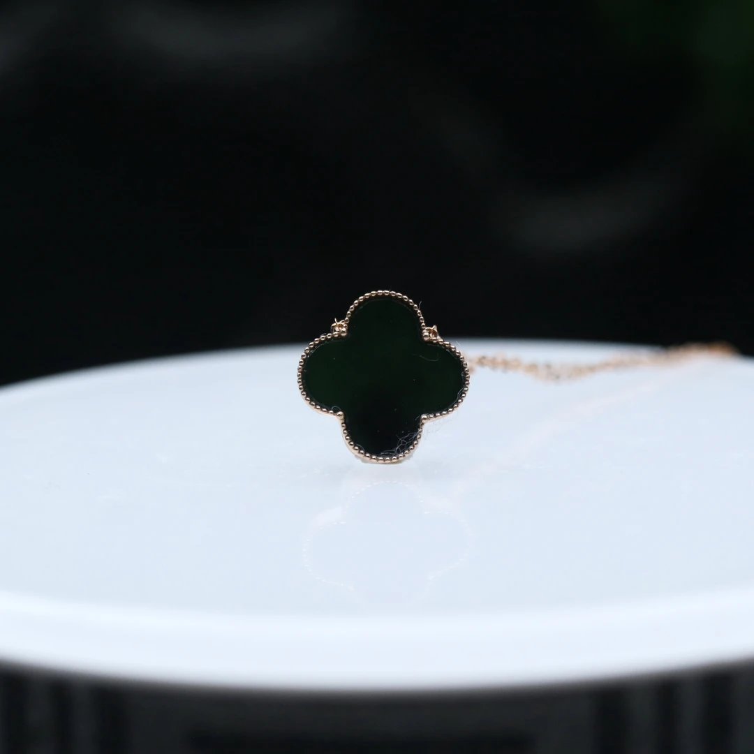 FC25天然缅甸翡翠A货18k墨翠项链/901857/保利厦门拍卖