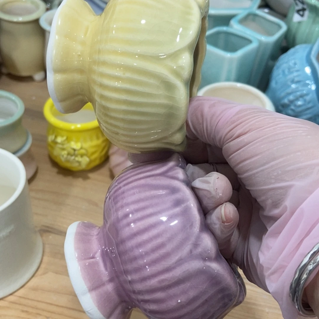 红陶高温陶瓷花盆