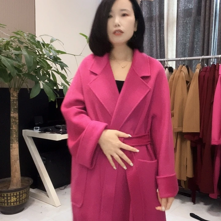 双面呢浴袍S码长款