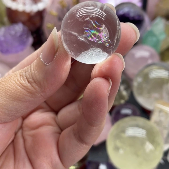 水晶珠宝半成品未镶嵌70号25mm