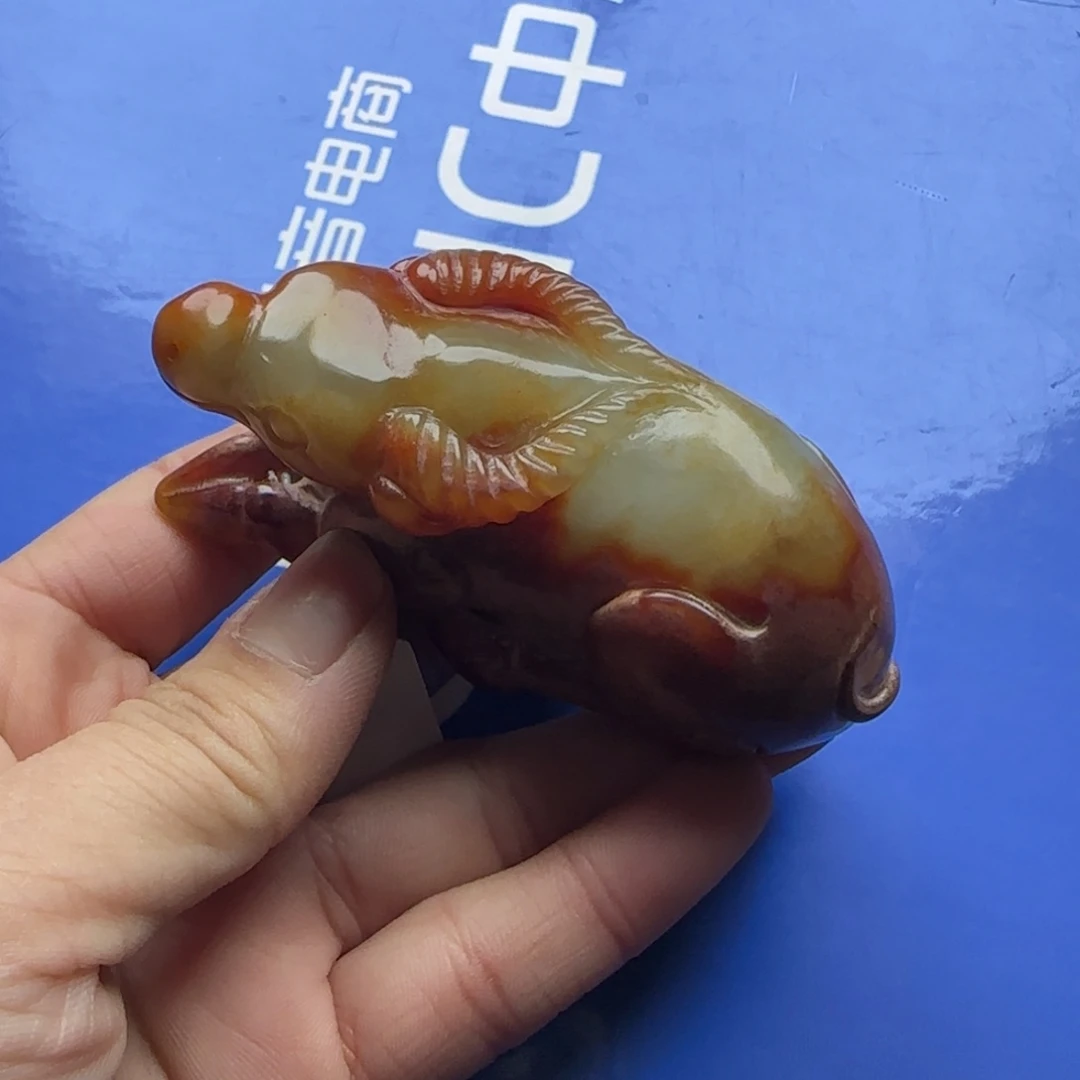 和田玉把件未镶嵌旁**清