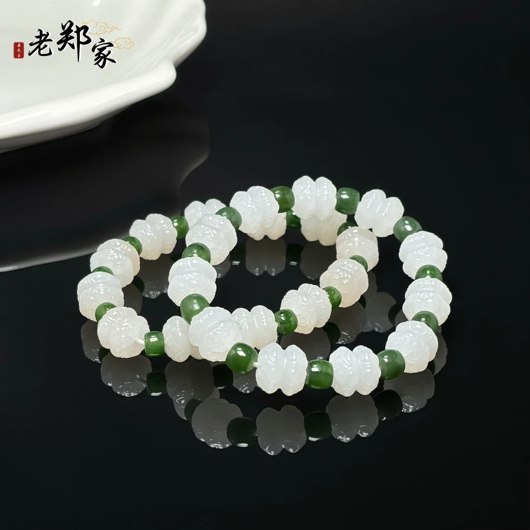 【老郑家】和田玉DIY手串 多样性发1件 约11mm+