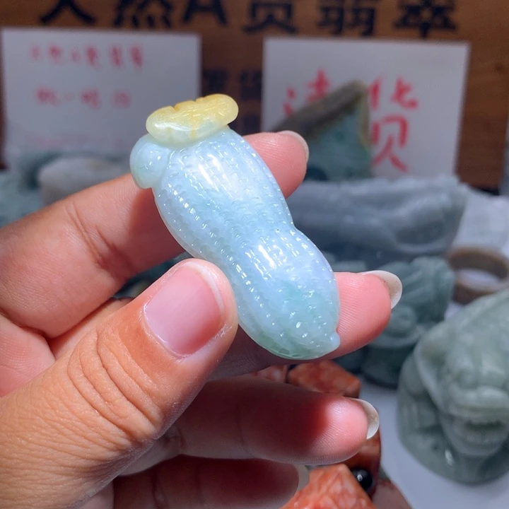 翡翠未镶嵌颈饰保真天然A货翡翠