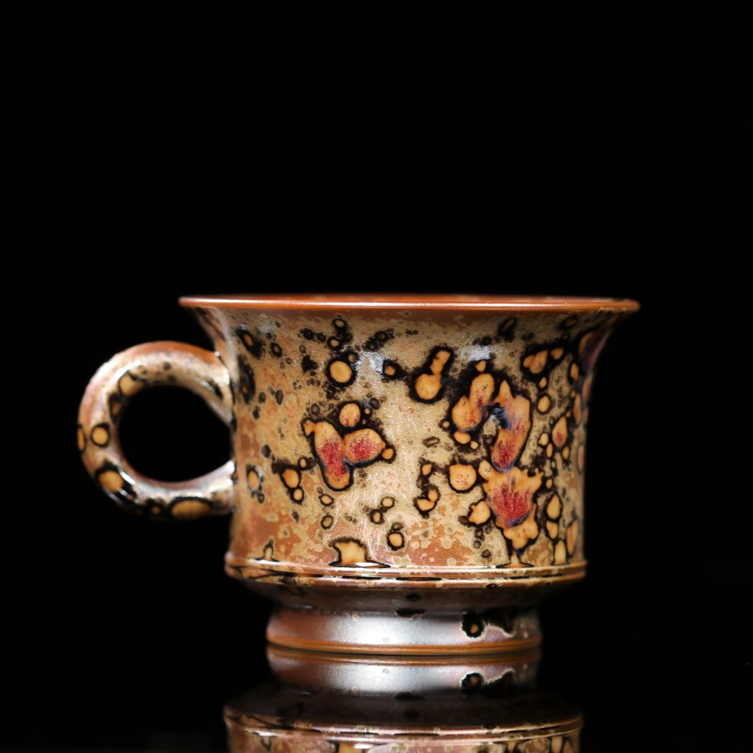 【晚晚专享】柴房柴烧原创专利款斑鹿新款手工咖啡杯套组 WF152