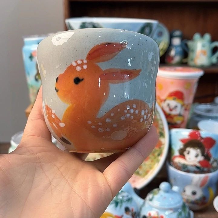 陶景德镇釉下手绘陶瓷