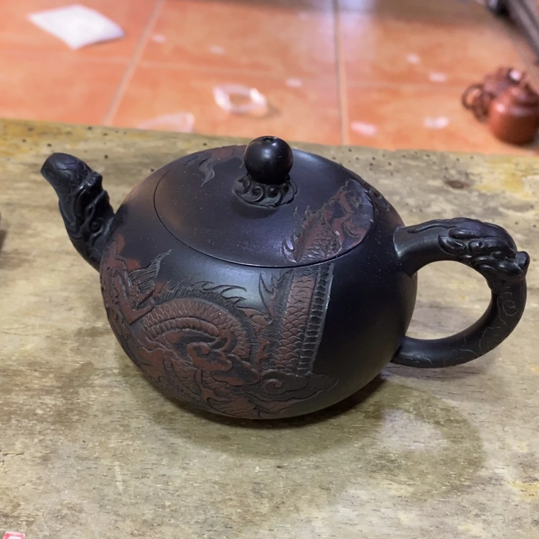 茶壶紫泥原矿手工176