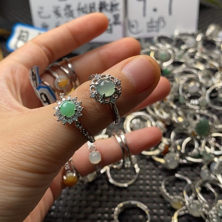 翡翠戒指未镶嵌佳*悦缅甸天然