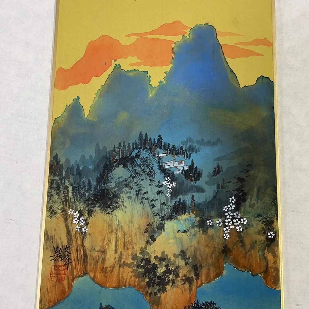 国画艺术家真人手绘