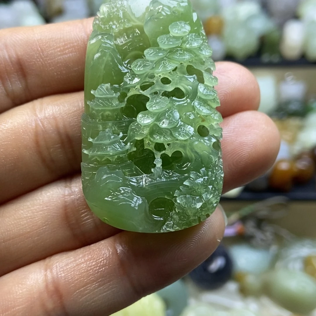 和田玉颈饰未镶嵌?****༃