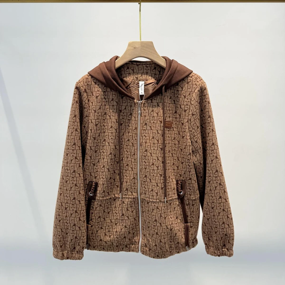 中老年妈妈开春外套春秋2025新款连帽休闲洋气春秋款上衣夹克春天