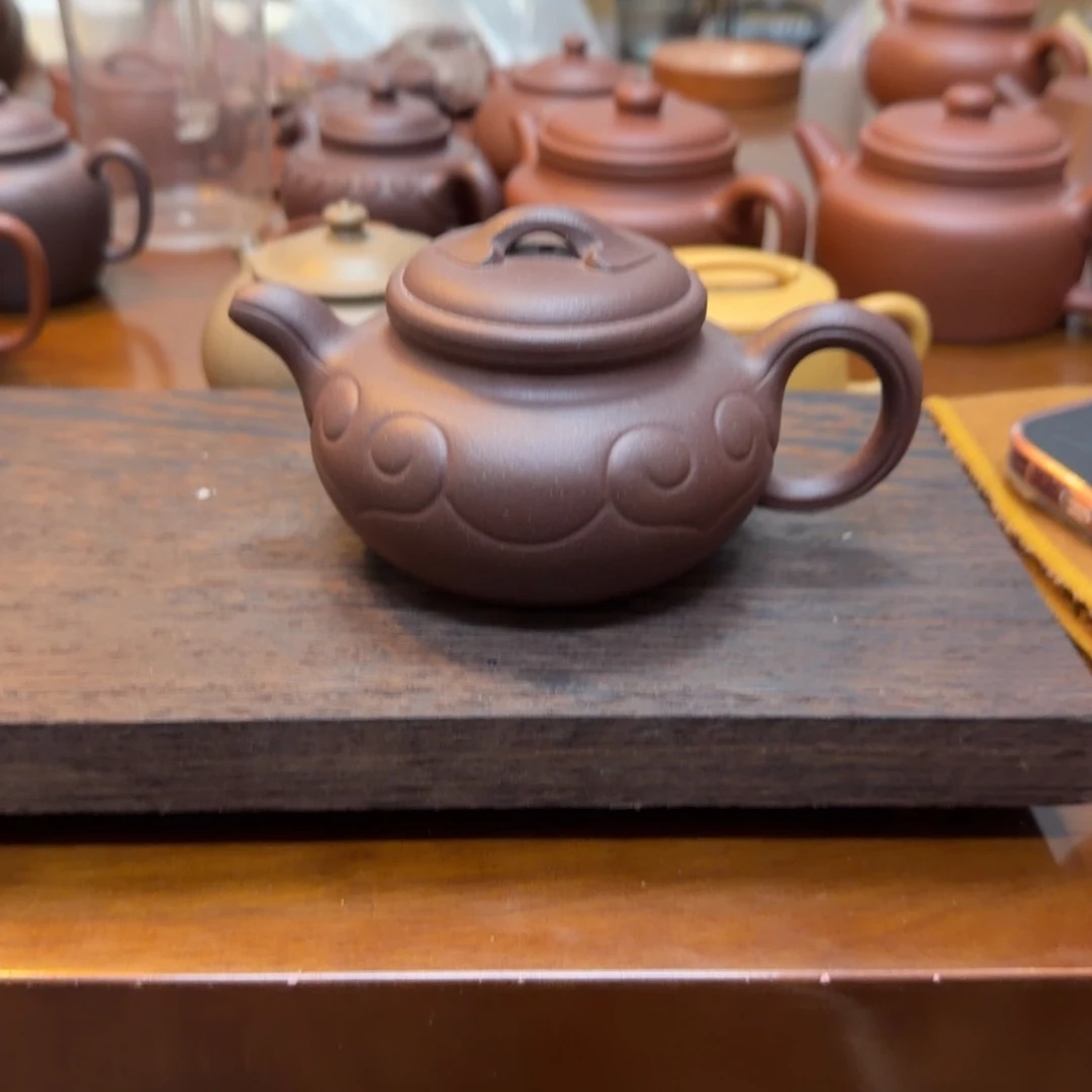 紫砂茶壶半手工 如意