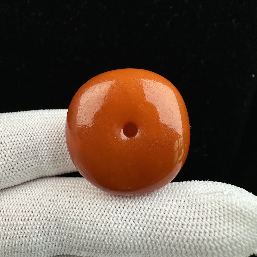 Y38-33天然原矿蜜蜡老蜡藏扣28.8x14mm抖音基地质检发货