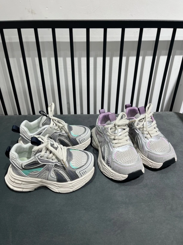 儿童运动老爹鞋2025年春季新款潮流休闲鞋女童轻跑运动鞋男童潮鞋