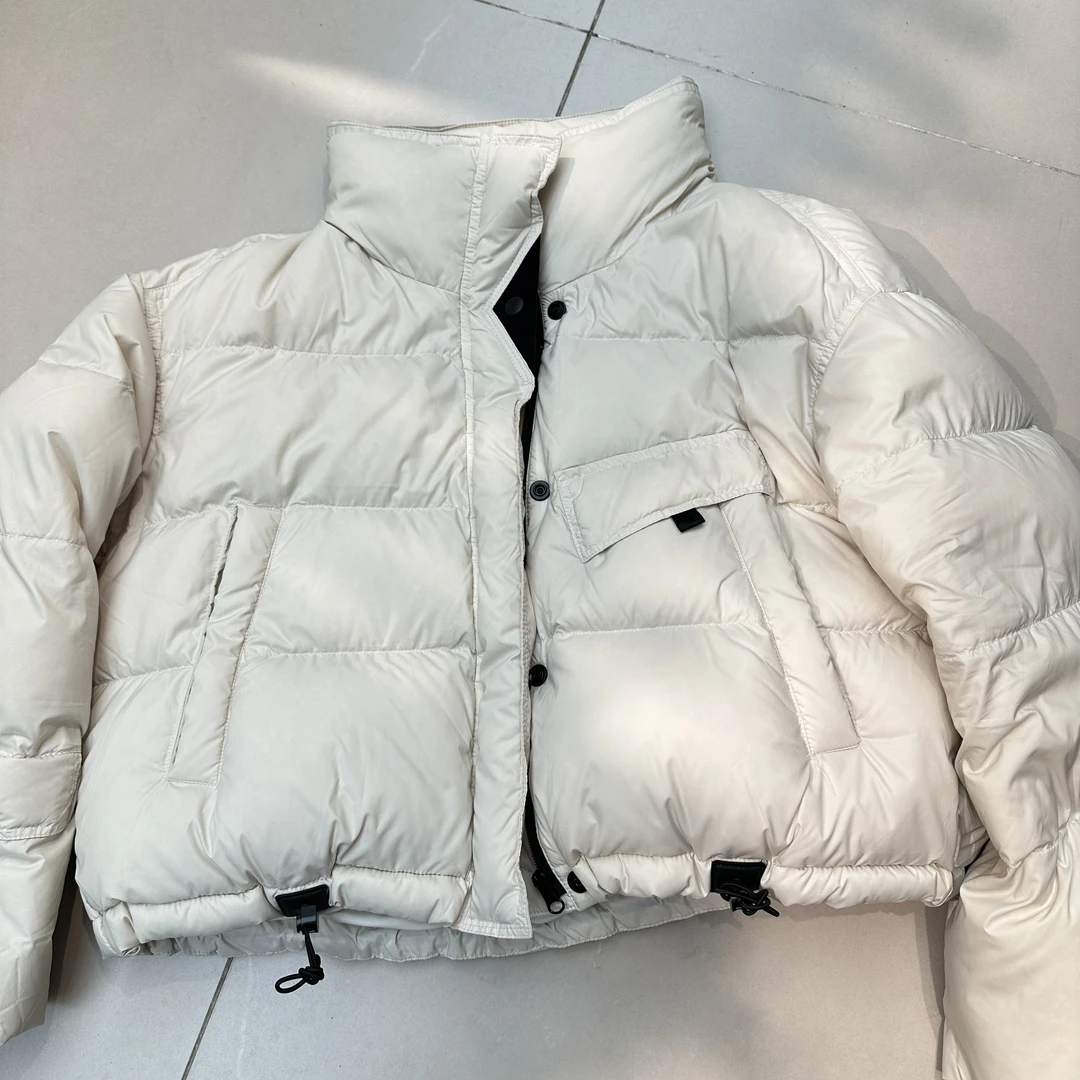 白色短款韩版棉服