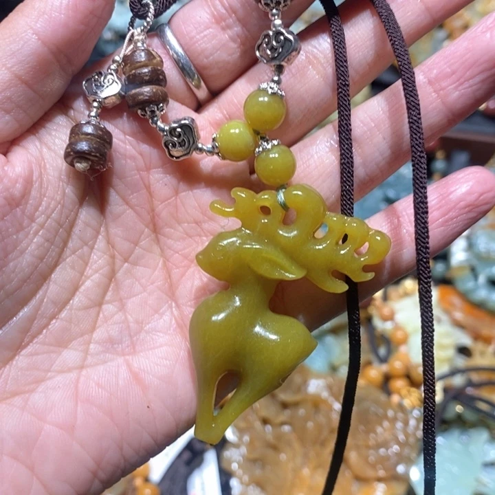 岫玉毛衣链未镶嵌