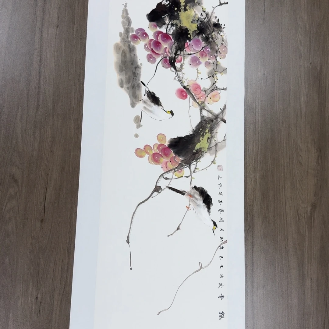 国画国画山水牡丹花鸟