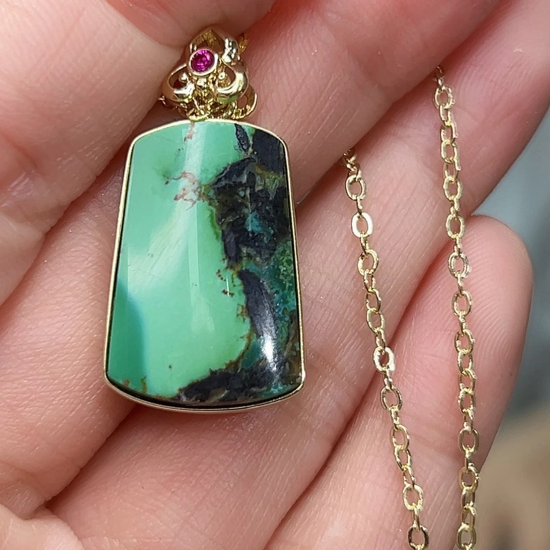 绿松石珠宝奇石未镶嵌