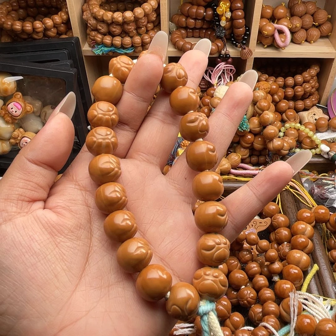 猴头核桃手串15+猫爪