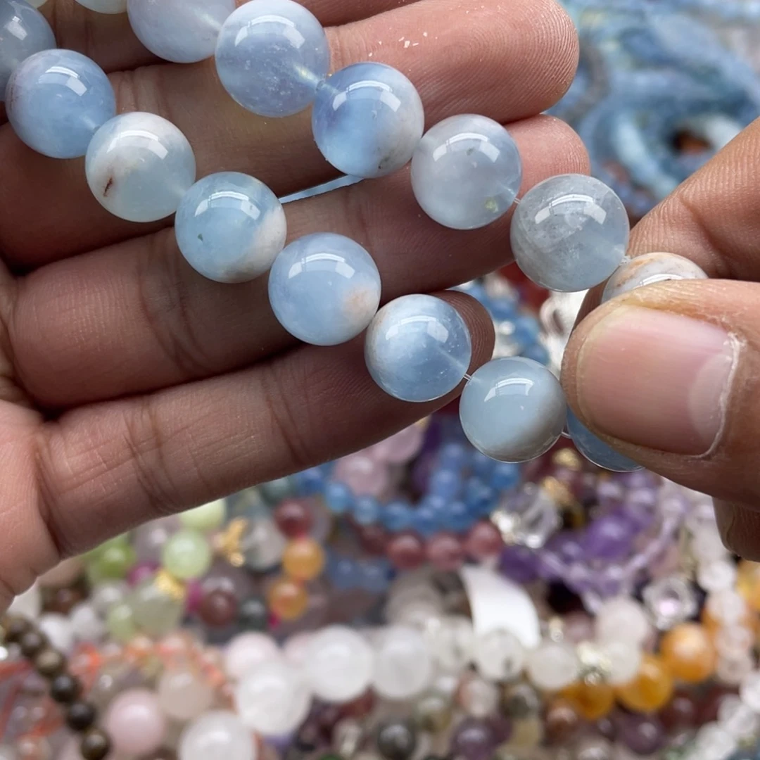 银S925镶嵌手链烟晶