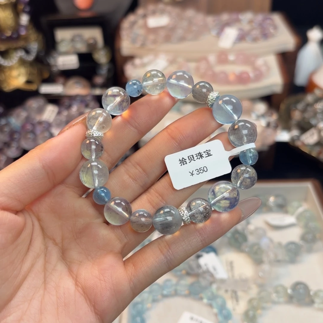 水晶手链未镶嵌水晶鱼