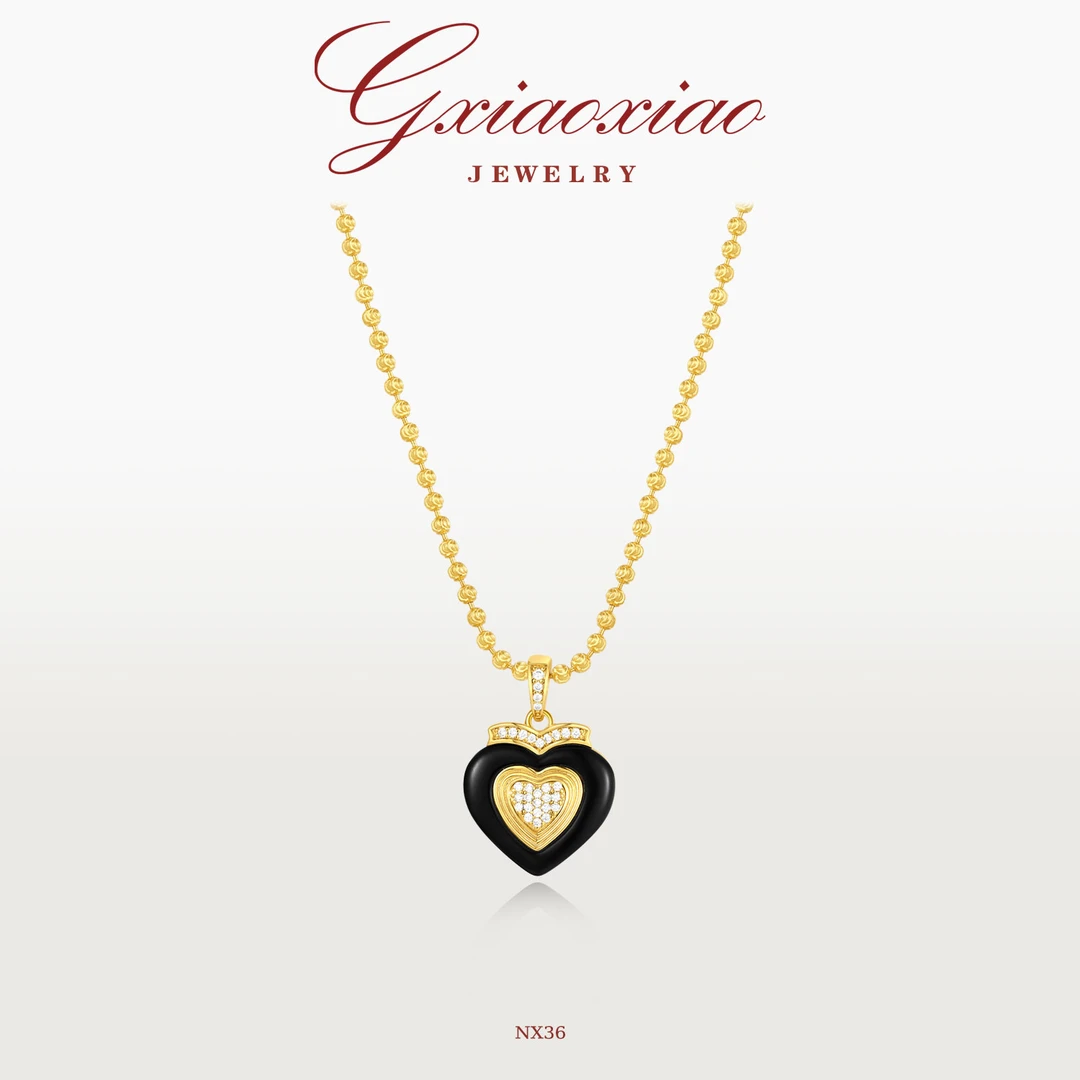 G XIAOXIAO 镀K金【藤蔓之吻】轻奢气质高级感百搭爱心项链 NX36