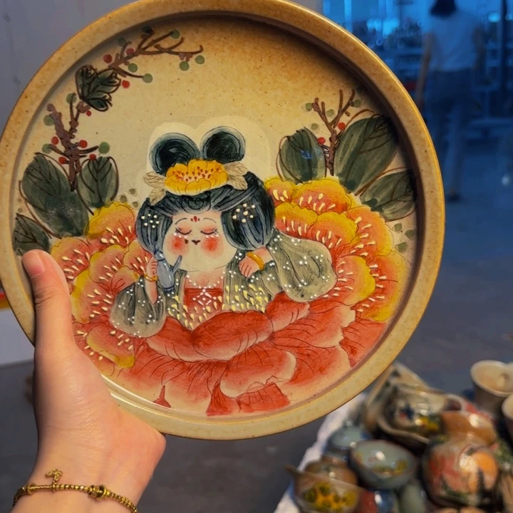 瓷片景德镇陶瓷手工手绘