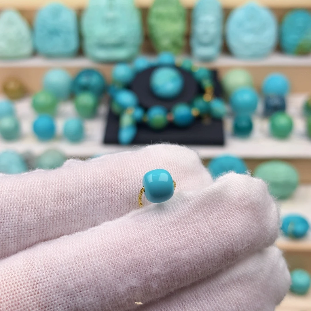 未镶嵌绿松石珠宝奇石卡6.6