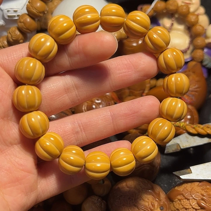 橄榄核手串/手链猴头南瓜微瑕