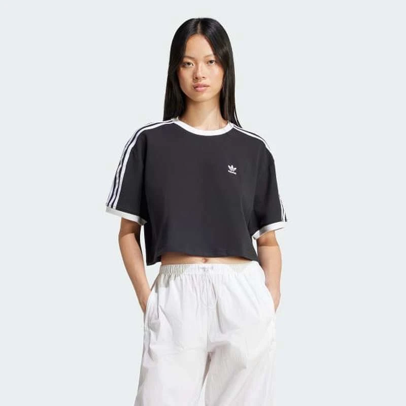 阿迪达斯 （adidas）女子3S LOOSE CROP T休闲时尚T恤短袖JC8149