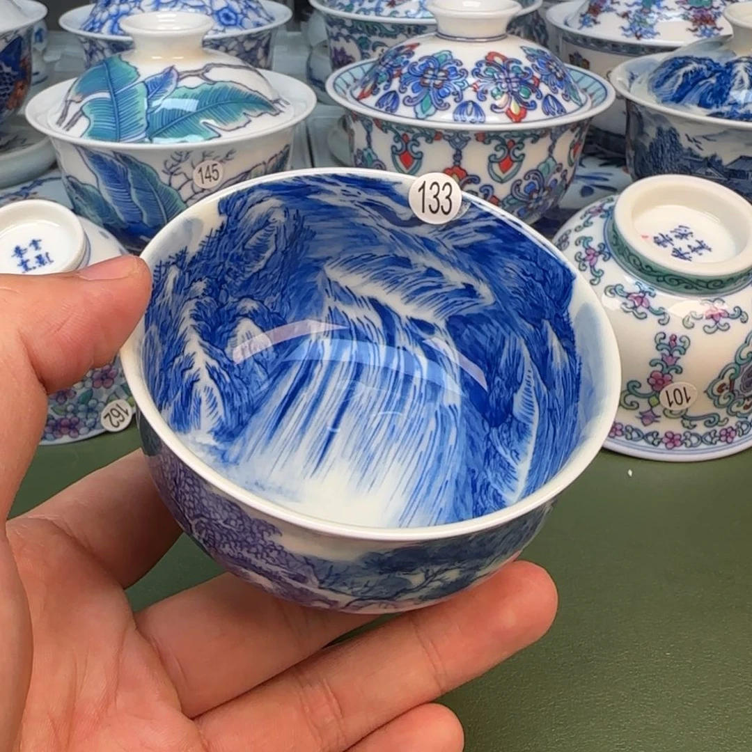 彦祖纯手工手绘茶具133