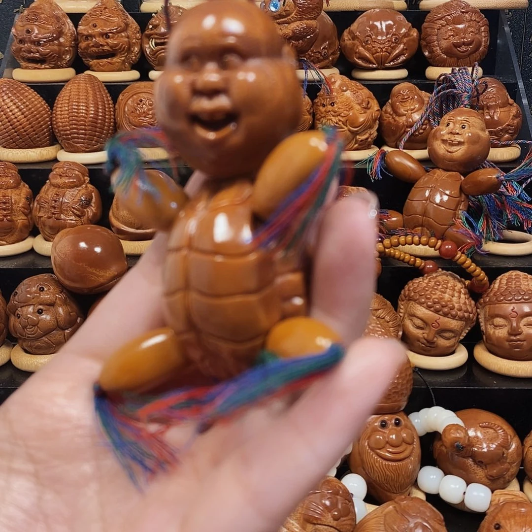 橄榄核把件富贵单瑕疵0000665