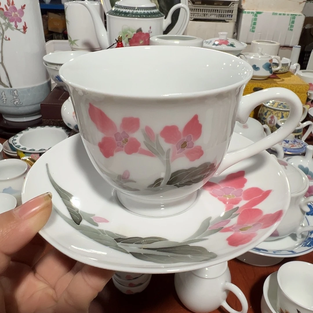 醴陵瓷直播供货基地手绘180毫升