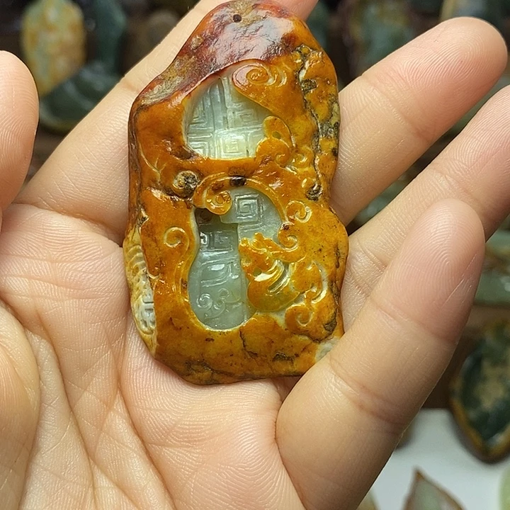 ～***～岫岩河磨玉（透闪石质玉）未镶嵌颈饰