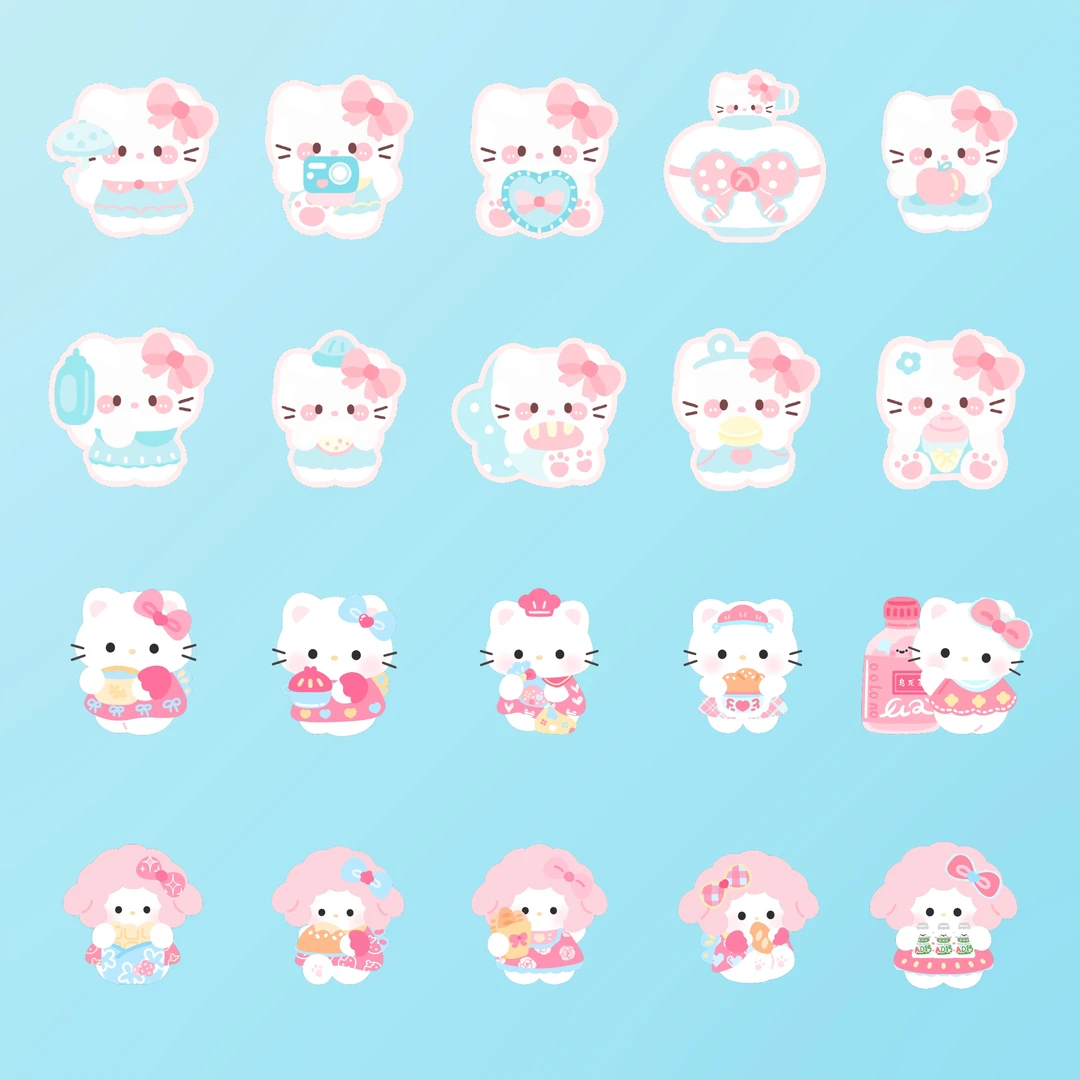 【云麓】小羊kt异形贴纸20款