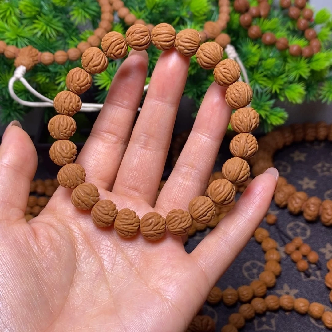 手串桃核秦岭桃核1.1尺凤羽金蝉原皮原色