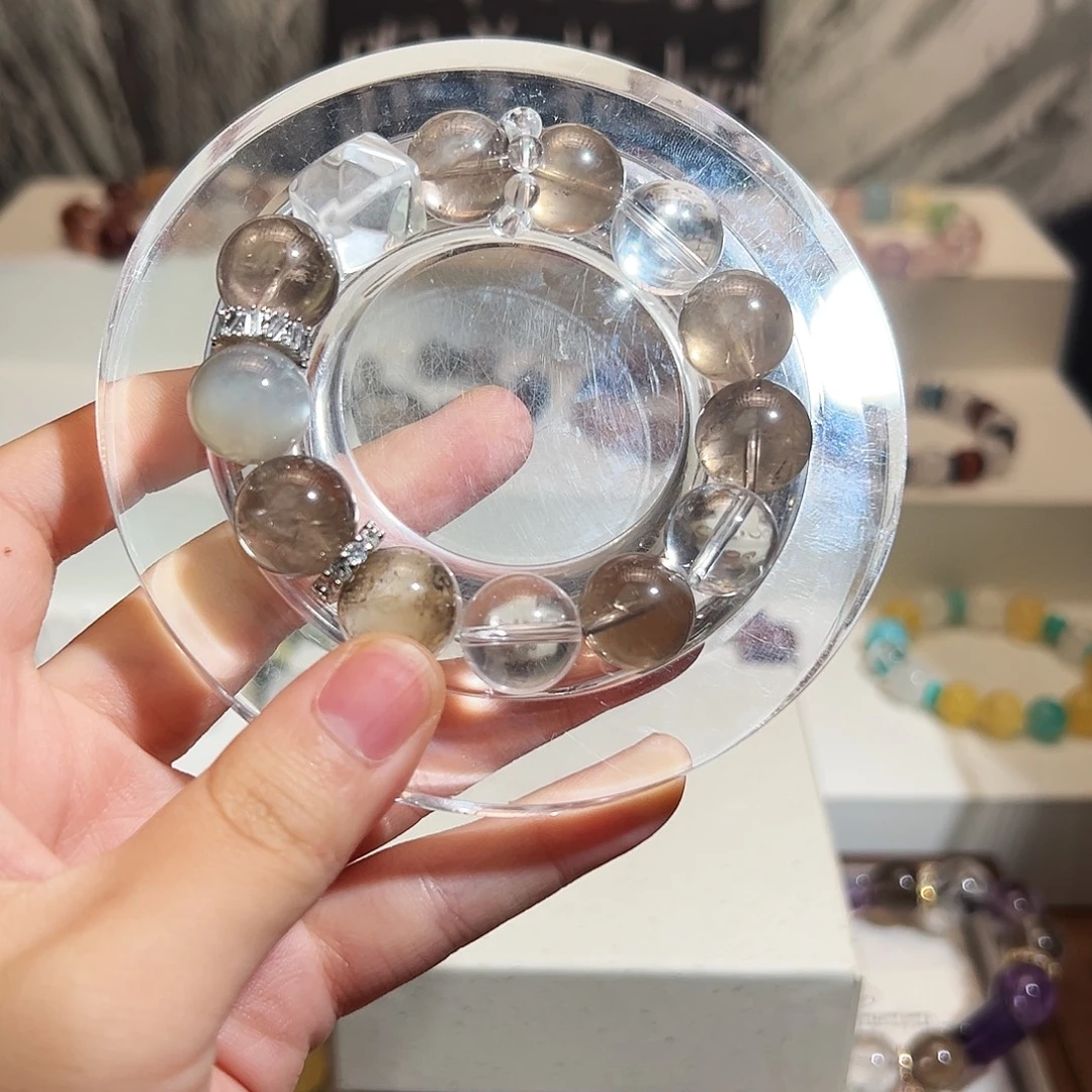 合金手链烟晶茶晶