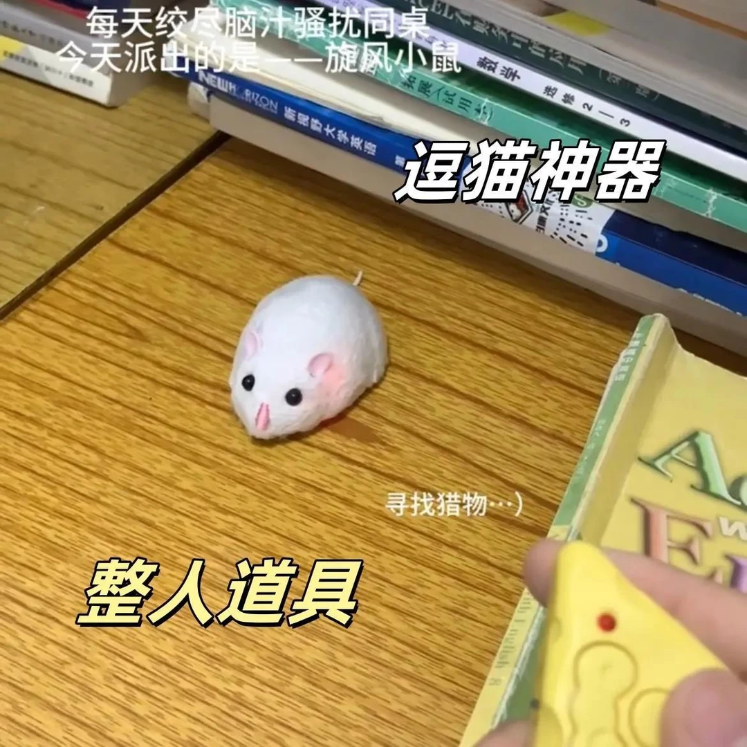 电动遥控小老鼠儿童玩具智能红外线小白鼠仿真动物玩偶模型逗猫棒