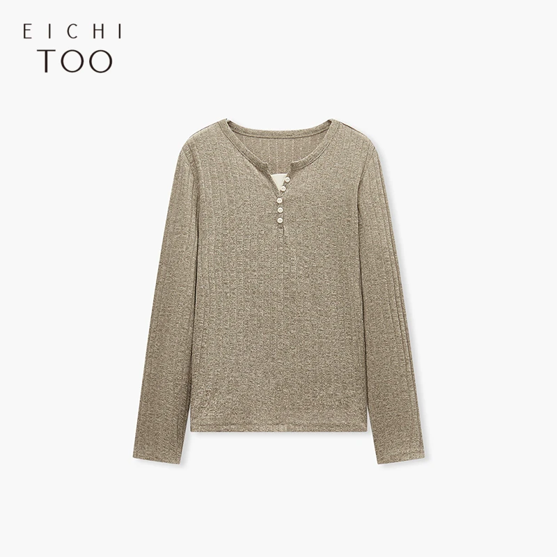 A爱居兔女2025年春季新款设计感高级打底衫针织衫ENZCJ1Q001A