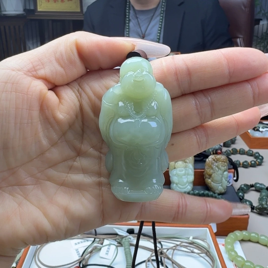 和田玉未镶嵌挂件