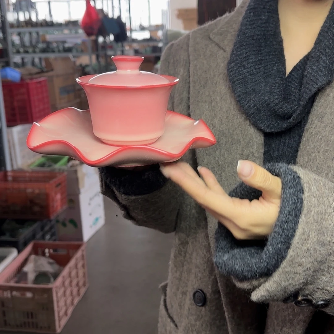 龙泉云间青瓷小米茶器