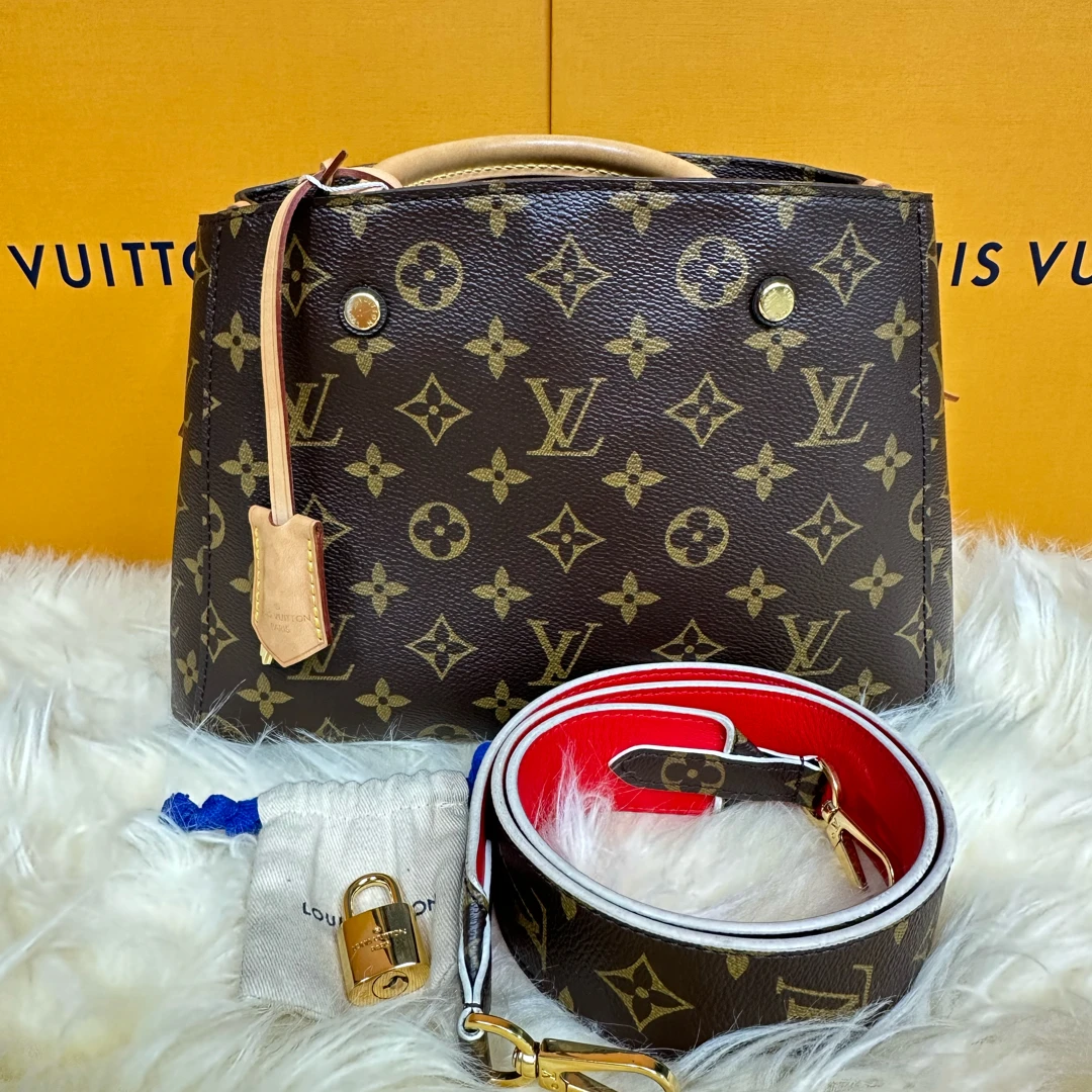 修复品【全原无修复】LouisVuitton/路易威登/LV蒙田中号单挎背包