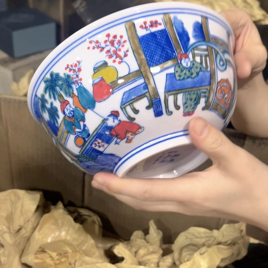 摆件/////景德镇陶瓷器。碗。红。