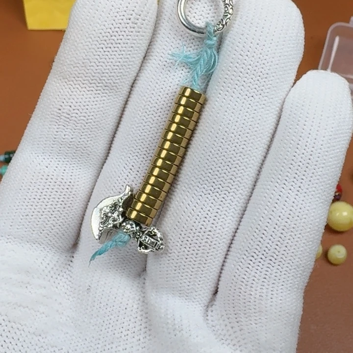 合成碳硅石铜合金文玩配饰计数器套